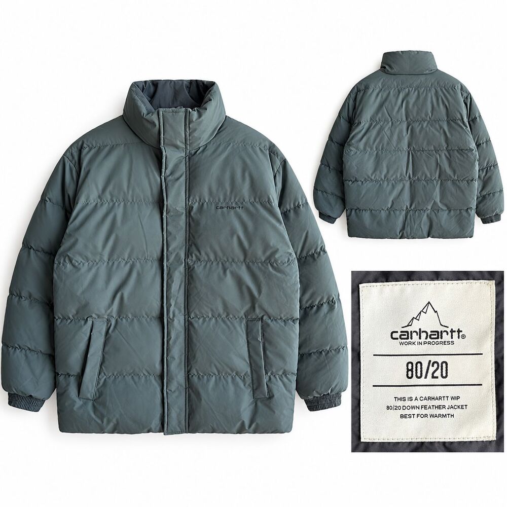 Carhartt WIP Work In Progress Danville Down Green Puffer Jacket Men Size XL